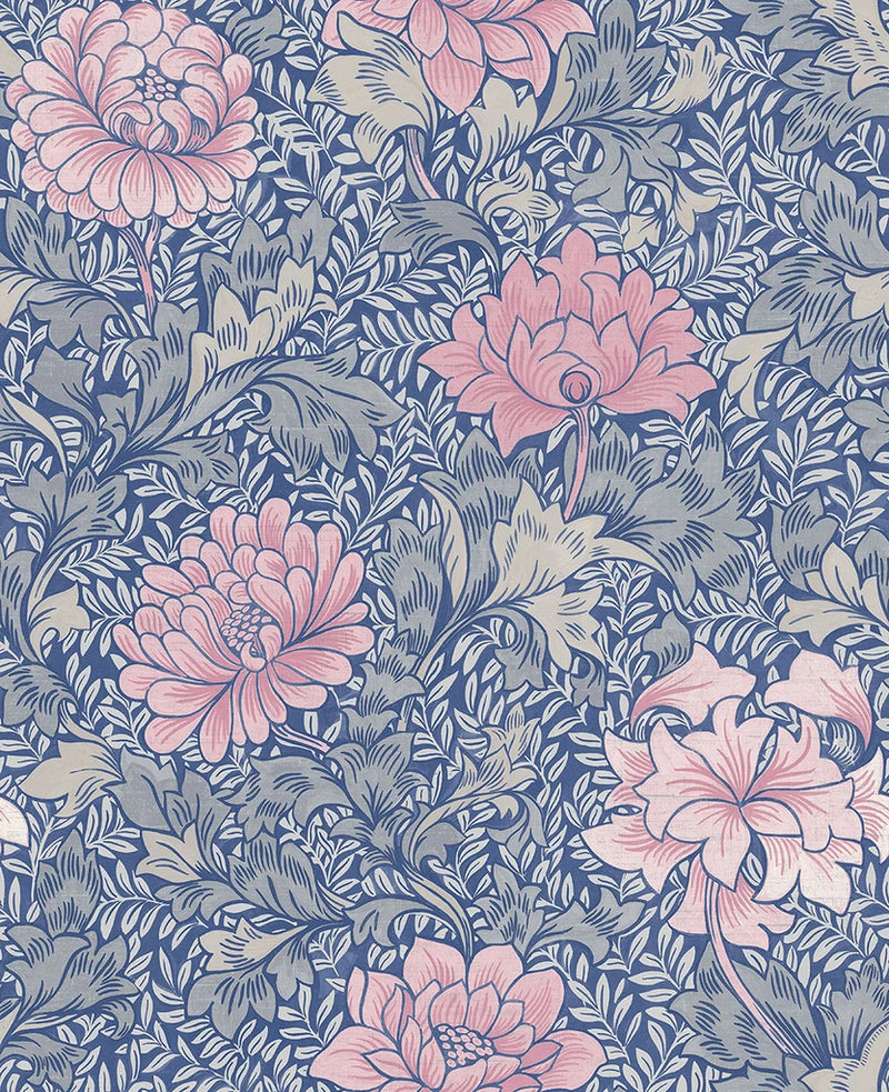 media image for morrissey flower wallpaper in mixed berry from the sanctuary collection by mayflower wallpaper 1 224