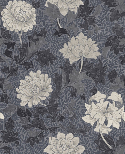product image for Morrissey Flower Wallpaper in Pewter from the Sanctuary Collection by Mayflower Wallpaper 36