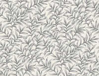 product image for Morrissey Leaf Wallpaper in Pewter from the Sanctuary Collection by Mayflower Wallpaper 90