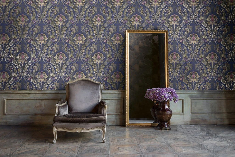 media image for Morrissey Wallpaper in Plum from the Sanctuary Collection by Mayflower Wallpaper 261