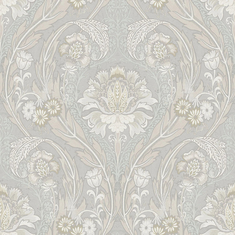 media image for Morrissey Wallpaper in Platinum from the Sanctuary Collection by Mayflower Wallpaper 280