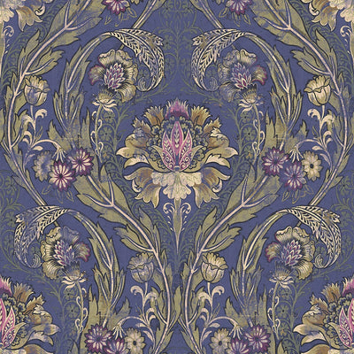 product image of sample morrissey wallpaper in plum from the sanctuary collection by mayflower wallpaper 1 538