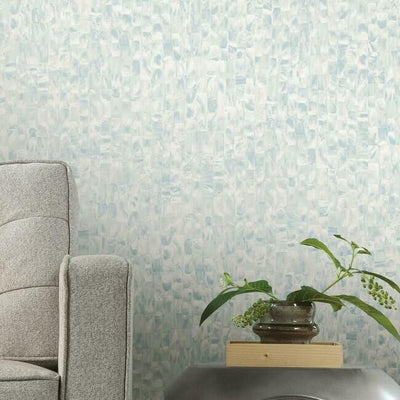 product image for Mother Of Pearl Peel & Stick Wallpaper in Blue Green from the Stonecraft Collection by York Wallcoverings 98