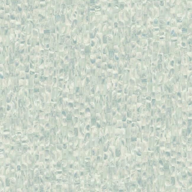 media image for Mother Of Pearl Peel & Stick Wallpaper in Blue Green from the Stonecraft Collection by York Wallcoverings 241