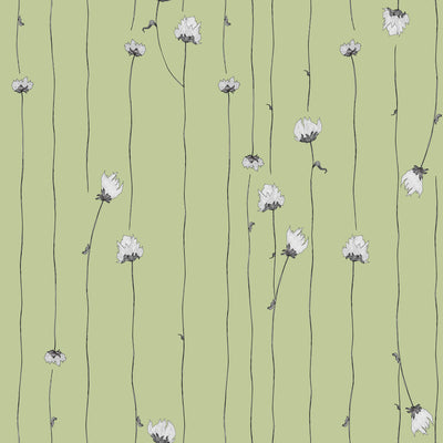 product image of Sample Mountain Rose Wallpaper in Mint 529
