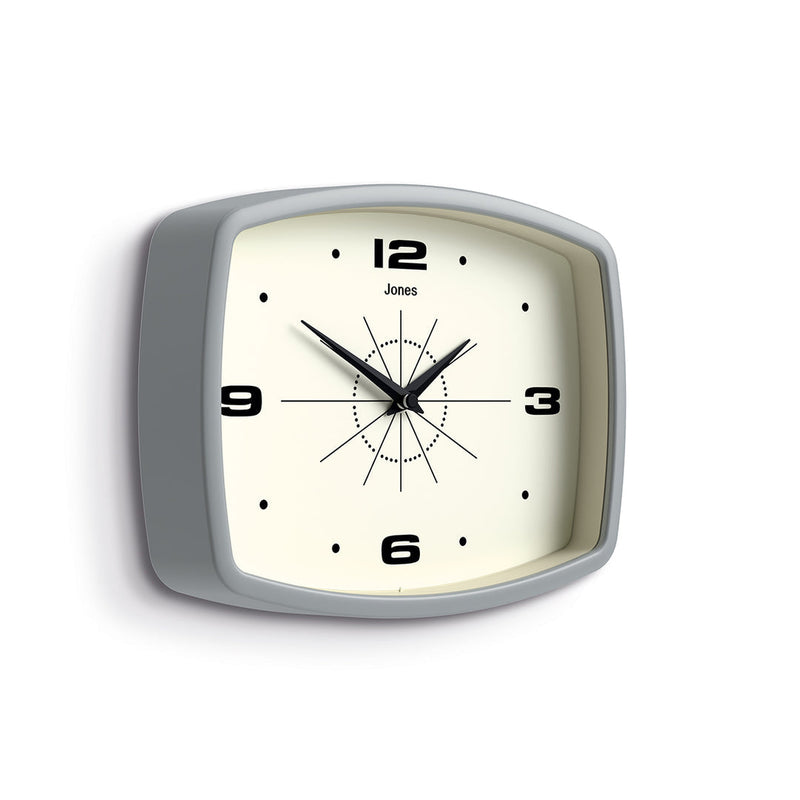 media image for Jones Movie Wall Clock in Grey 233