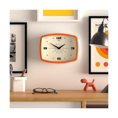 product image for Jones Movie Wall Clock in Orange 27