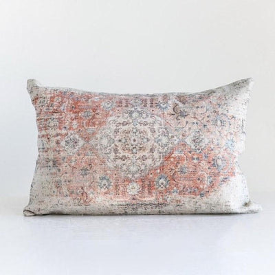 product image for multi color distressed print lumbar pillow 1 90