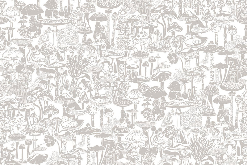 media image for Mushroom City Wallpaper in Stone design by Aimee Wilder 242