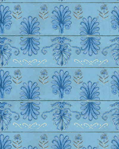 product image for Mykonos Villa Motif Wallpaper in Azure from the Sundance Villa Collection by Mind the Gap 16