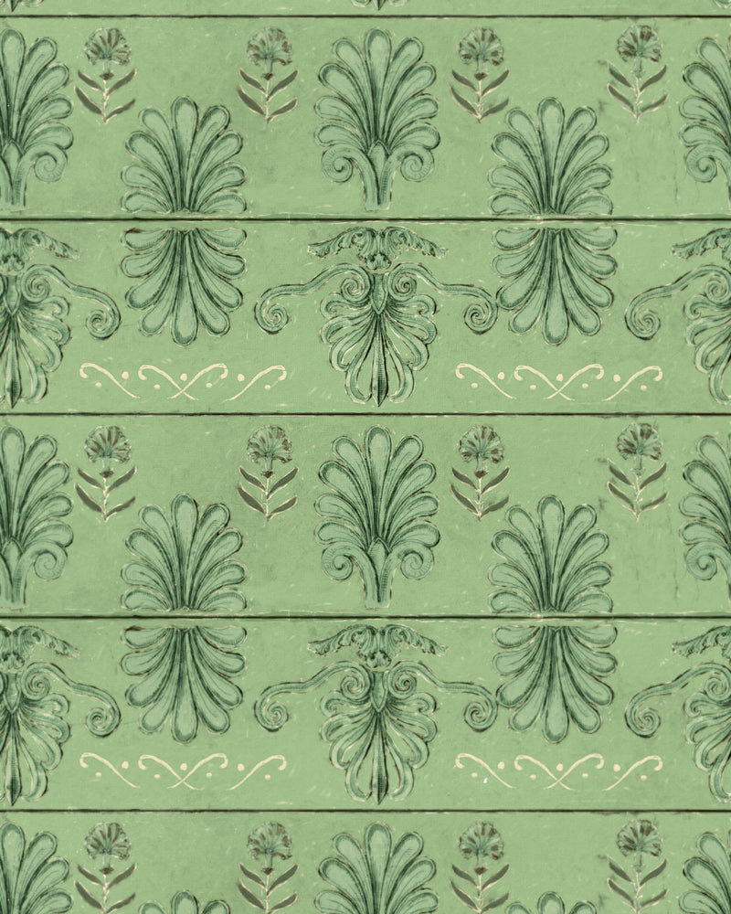 media image for sample mykonos villa motif wallpaper in island green from the sundance villa collection by mind the gap 1 211