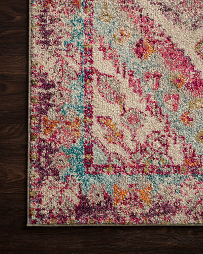 product image for Nadia Rug in Aqua / Pink by Loloi II 24