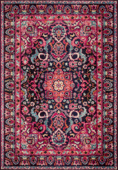 product image for Nadia Rug in Midnight / Pink by Loloi II 26