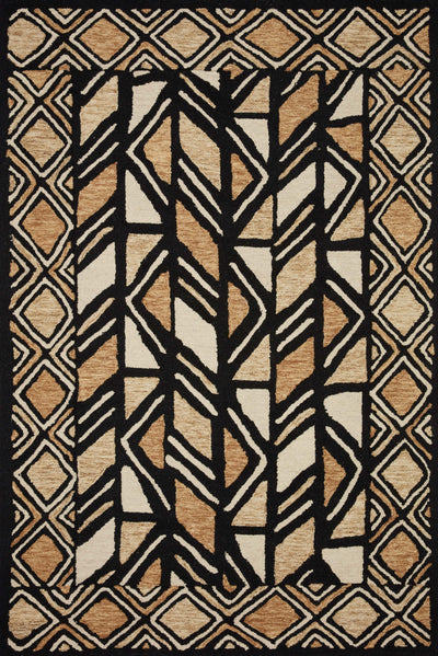 product image for Nala Rug in Black / Beige by Loloi 14