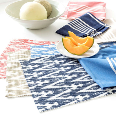 product image for bistro stripe french blue napkin by annie selke fr459 np4 4 47
