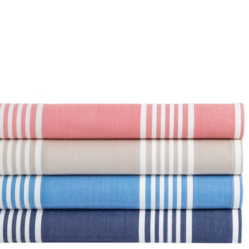media image for bistro stripe french blue napkin by annie selke fr459 np4 3 234