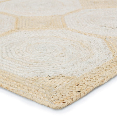 product image for fiorita natural geometric light beige white area rug by jaipur living rug153084 3 5