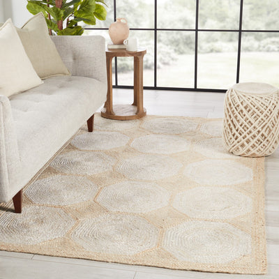 product image for fiorita natural geometric light beige white area rug by jaipur living rug153084 4 70