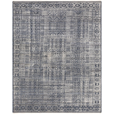 product image for Nobility NBI-2302 Hand Knotted Rug in Dark Blue & Ink by Surya 25