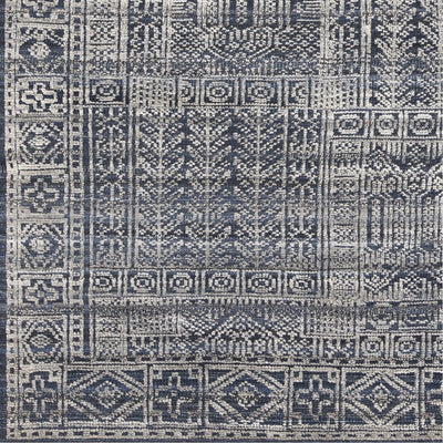 product image for Nobility NBI-2302 Hand Knotted Rug in Dark Blue & Ink by Surya 44