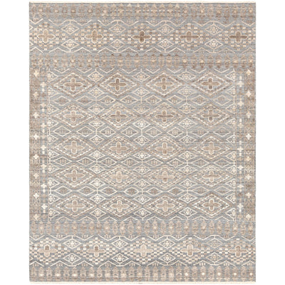 product image of Nobility NBI-2304 Hand Knotted Rug in Medium Gray & Khaki by Surya 581
