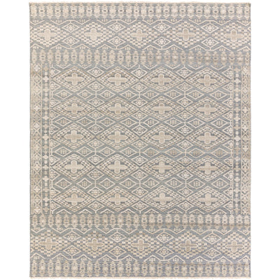 product image for Nobility NBI-2304 Hand Knotted Rug in Medium Gray & Khaki by Surya 65