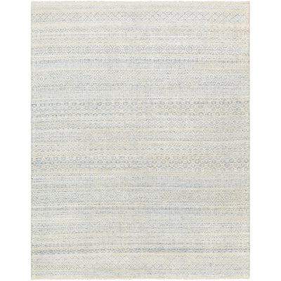 product image for Nobility NBI-2309 Hand Knotted Rug in Pale Blue & Ivory by Surya 25