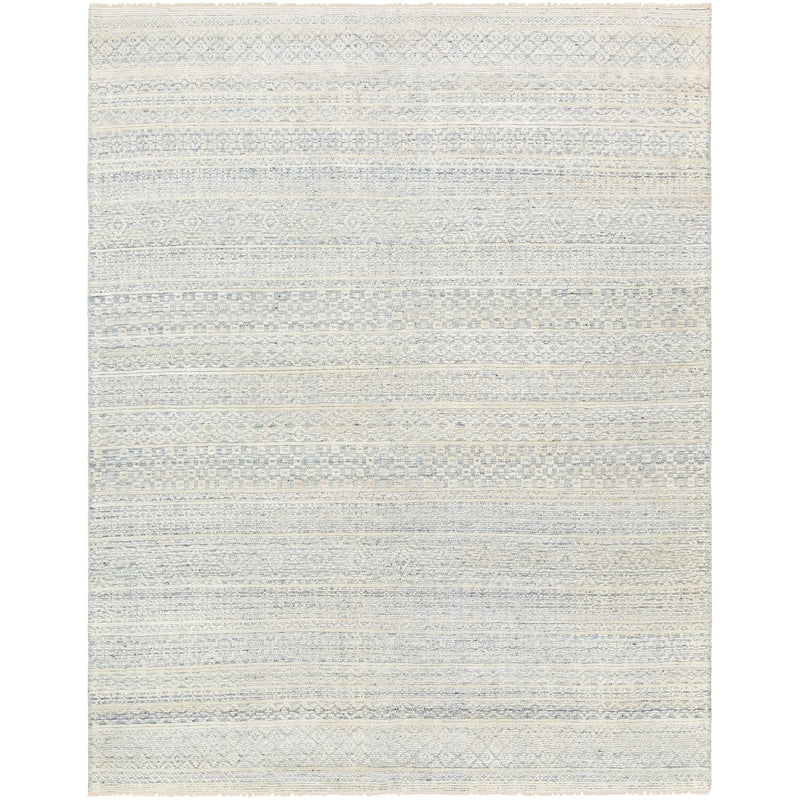 media image for Nobility NBI-2309 Hand Knotted Rug in Pale Blue & Ivory by Surya 233