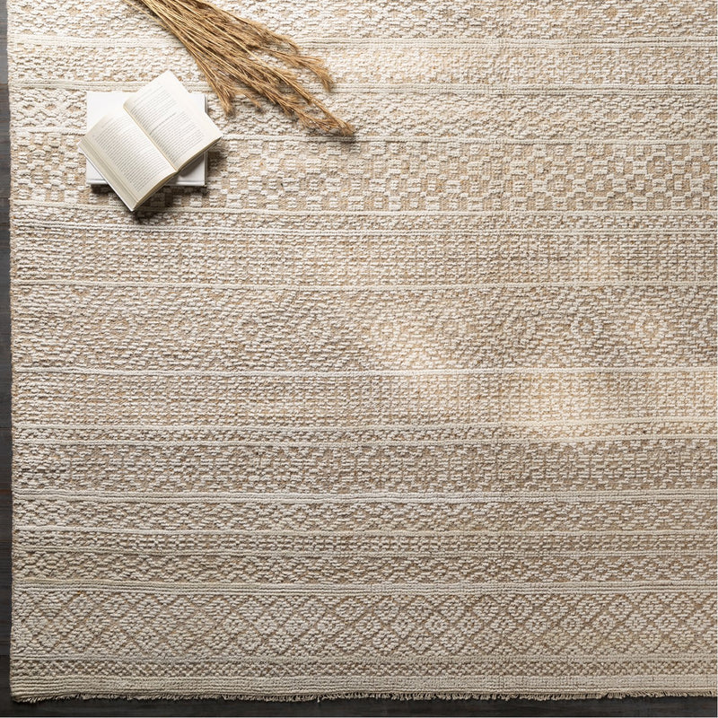 media image for Nobility NBI-2311 Hand Knotted Rug in Wheat & Cream by Surya 264