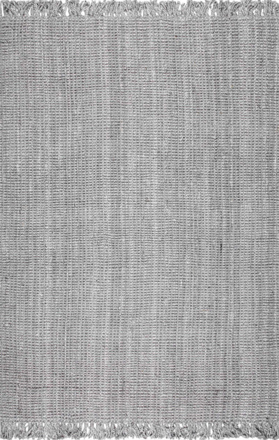 product image of Machine Woven Chunky Loop Rug in Grey design by Nuloom 548