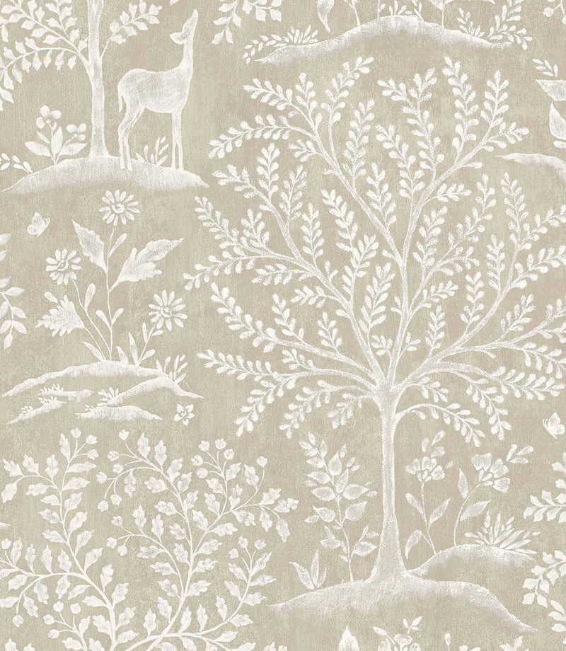 media image for sample signature foret linen wallpaper by nina campbell 1 20