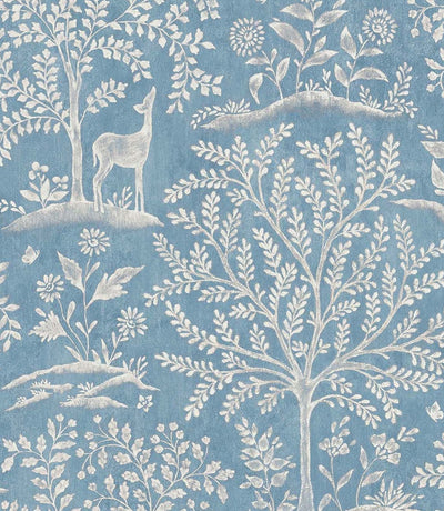product image of Signature Forêt Blue Wallpaper by Nina Campbell 575