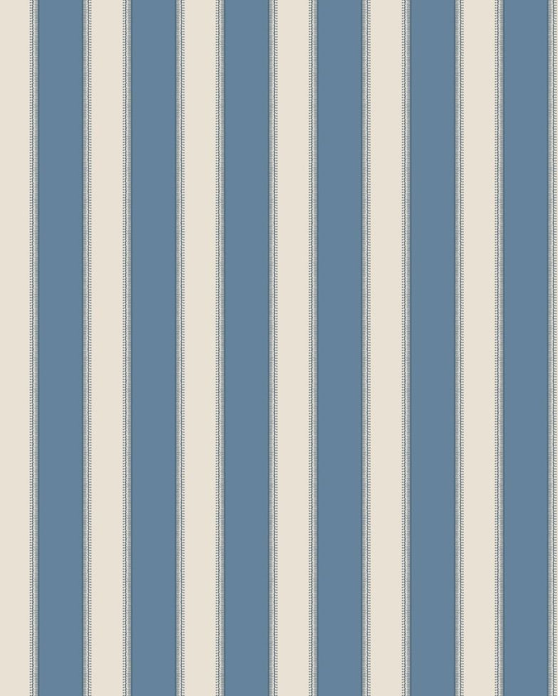 media image for Signature Sackville Stripe Blue Wallpaper by Nina Campbell 284