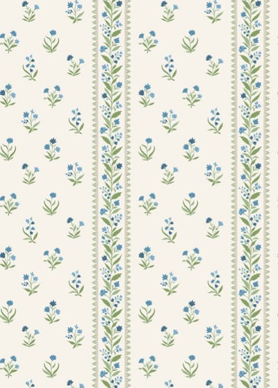 product image of Signature Petit Dapuri Blue/Green Wallpaper by Nina Campbell 569