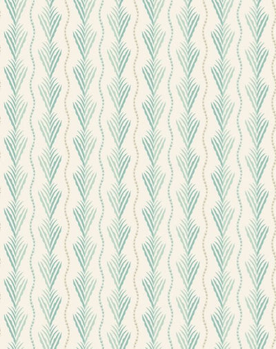 product image of Signature Meridor Aqua Wallpaper by Nina Campbell 526