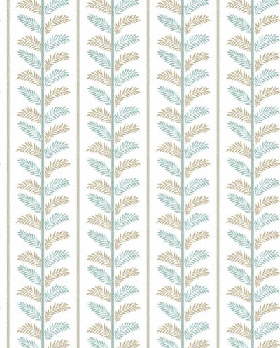 product image for Signature Plumier Aqua/Beige Wallpaper by Nina Campbell 42