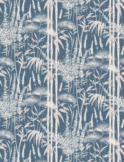 product image for Signature Poiteau Indigo Wallpaper by Nina Campbell 84
