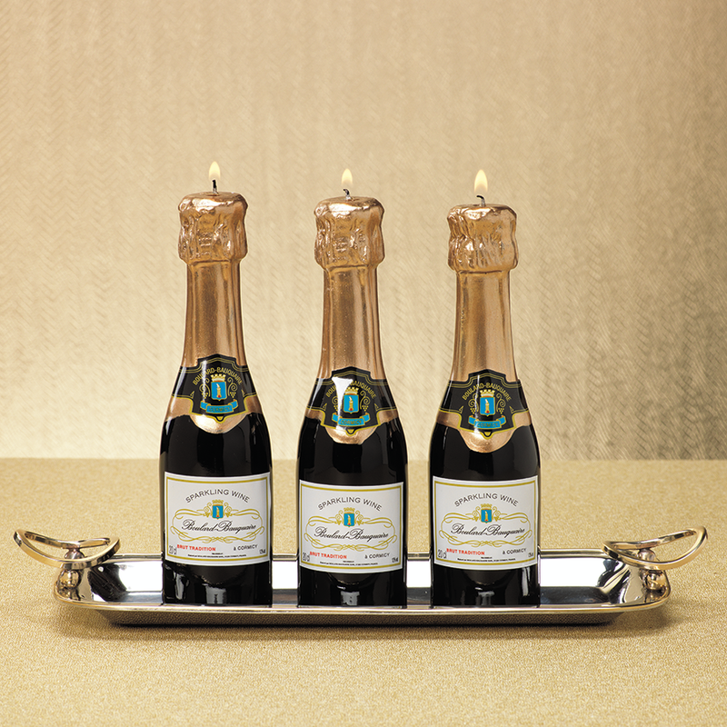 media image for mini champagne bottle candle 2 267