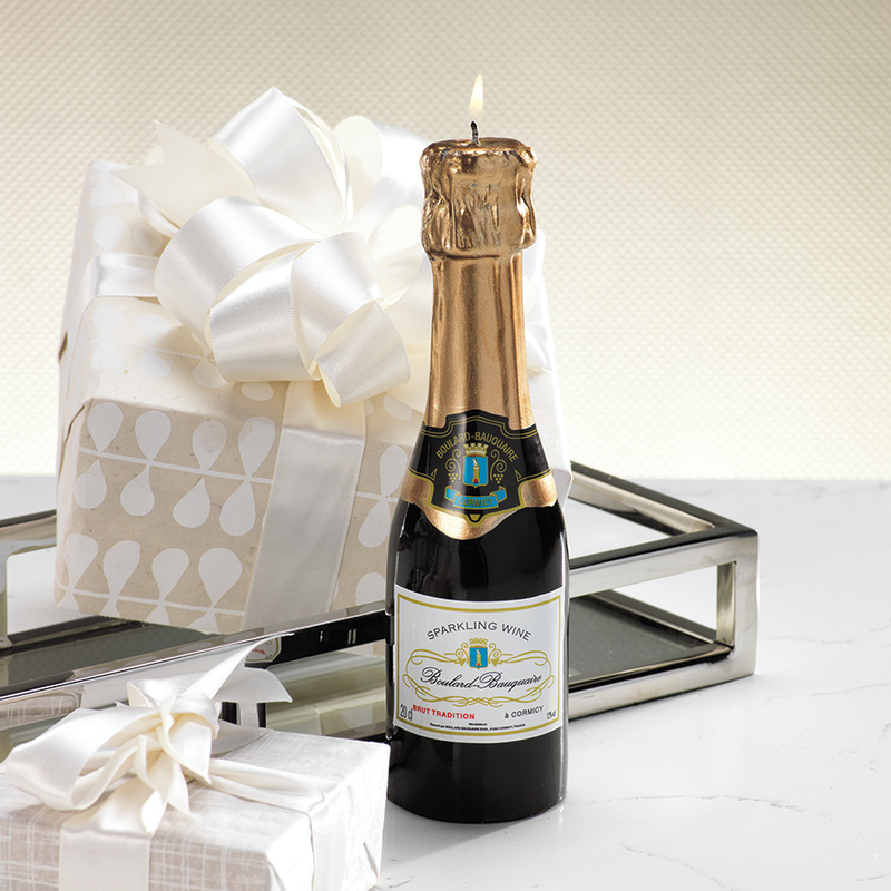 media image for mini champagne bottle candle 4 277