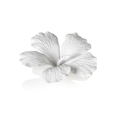 product image of white bone china hibiscus flower wall w table decor set of 3 by zodax ncx 2784 1 546