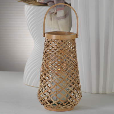product image for mactan tall rattan decorative lantern by zodax ncx 2849 2 49