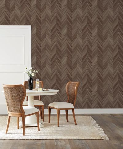 product image for Seesaw Wallpaper in Amulet Brown from the Natural Digest Collection 58