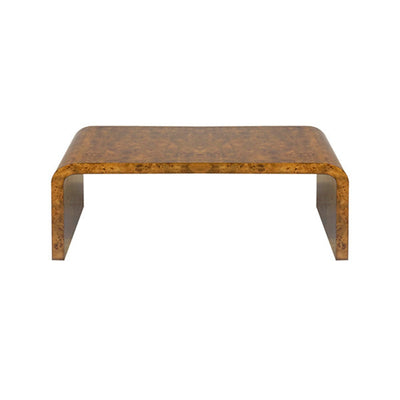 product image of waterfall coffee table in dark burl wood 1 564