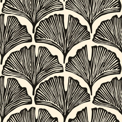 product image of Feather Palm Zebra Black Self-Adhesive Wallpaper from the Novogratz Collection by Tempaper 557