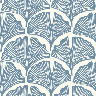 product image of Feather Palm Waverly Blue Self-Adhesive Wallpaper from the Novogratz Collection by Tempaper 580