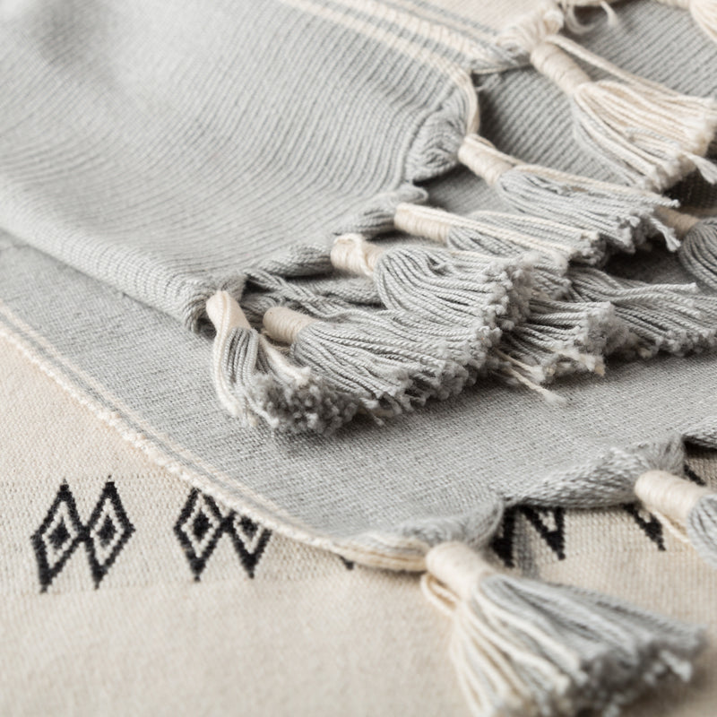 media image for sekrenyi hand loomed tribal throw in cream gray by jaipur living 2 28