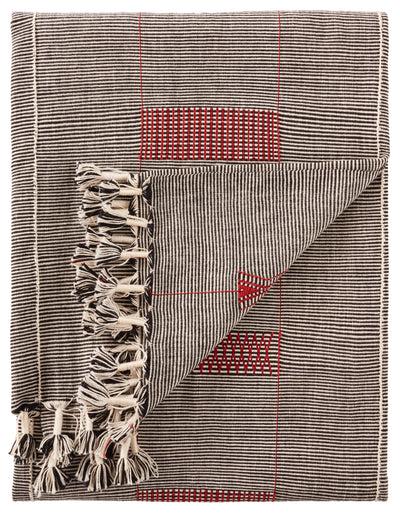 product image of Nagaland Throw Hebron Black & Red Throw 1 518