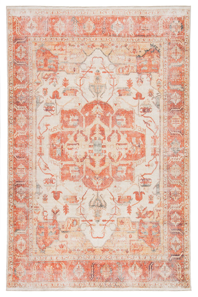product image for boh01 rhoda medallion orange ivory area rug design by jaipur 1 63