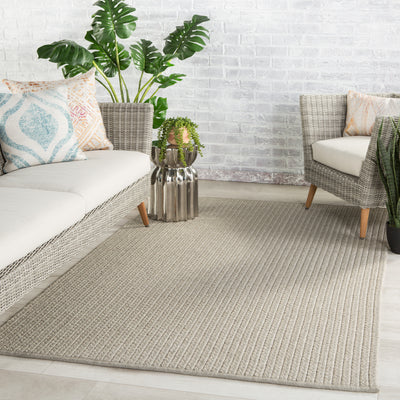 product image for Iver Indoor/ Outdoor Solid Light Gray Rug by Jaipur Living 4