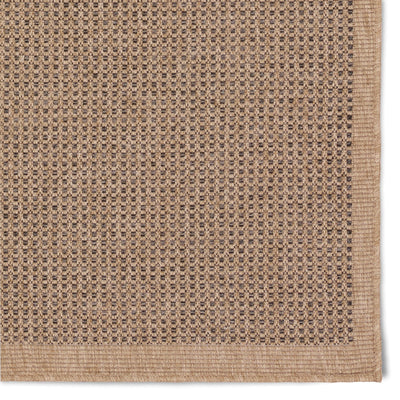 product image for Nambe Kidal Outdoor Solid Brown Black Rug By Jaipur Living Rug157279 4 59